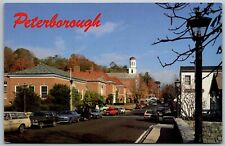 Peterborough New Hampshire 1970s Postcard Main Street Cars picture