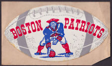 Boston Patriots Football Team crack-&-peel sticker c 1960 picture