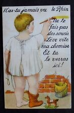 Novelty  1923 Foreign Girl painter La Rhin France  10 pullout views  2364 picture