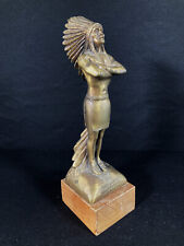 VINTAGE POPAI OMA NATIVE AMERICAN INDIAN CHIEF TROPHY AWARD picture