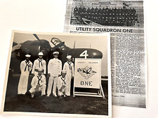 Korean War, Utility Squadron One, Captain's Inspection, Real Photo 1953, 8x10
