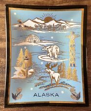 Vintage Houze Art Alaska City Smokey Art Glass Trinket Dish Ring Holder Square picture