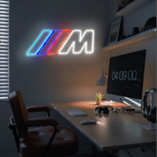BMW M Logo Neon Sign for Car Fan Home Garage Office Man Cave Decor Large Size picture