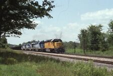 GATX Railroad Train 5 Locomotives DELANSON NY Original Photo Slide picture