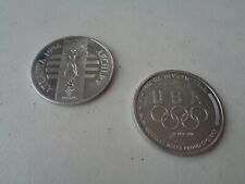 Lot Of Two 1996 Atlanta Olympics Tokens Cycling + Archery B4 picture