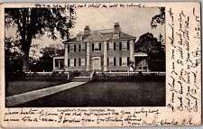 1906 Longfellow's House Cambridge Massachusetts Vintage Postcard picture