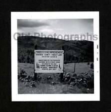 ROADSIDE SIGN TIMBER STAND IMPROVEMENT HOOD RIVER OLD/VINTAGE PHOTO SNAPSHOT- F picture