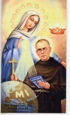 St. Maximilian Kolbe - Relic Laminated Holy Card - Blessed by Pope Francis  picture