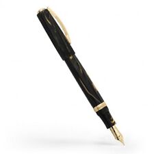 Pen Fountain Pen Visconti Medical Golden Black Pen Ef KP17-07 picture