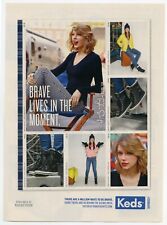 Taylor Swift 2015 Bravehearts Campaign Keds Print Ad 