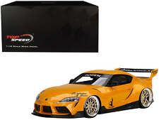 Toyota Pandem GR Supra V1.0 Yellow with Graphics 1/18 Model Car picture