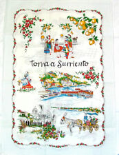 Sorrento, Italy Souvenir Linen Tea Towel - Kitchen Towel, Made in Italy picture