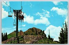 Postcard Aspen CO Colorado Chairlift Mountain Souvenir 1968 picture