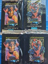 1992 MARVEL MASTERPIECES FOUR (4) UNOPENED PACKS JOE JUSKO WOLVERINE ETCHED-FOIL picture