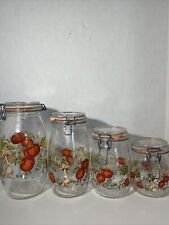 Vintage Arc Spice Of Life Glass Canister Set, Veggies France Original Seals picture