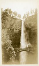 VTG Photo Beautiful Multnomah Falls Waterfall Oregon Columbia River 1930s Found picture