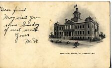 New Court House, St. Charles, Mo. 1906 Missouri Postcard. Goebel picture