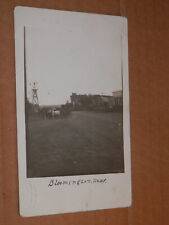 BLOOMINGTON NEBRASKA - 1914 REAL-PHOTO POSTCARD - STREET VIEW - FRANKLIN COUNTY picture
