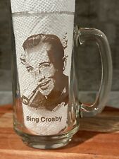 Rare Bing Crosby Vintage Glass Mug with Handle from The Tinder Box 5.5