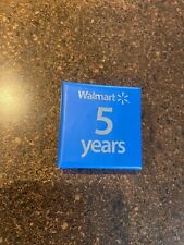 Walmart 5 Years Employee Service Award Lapel Pin W/ Box Silver Color picture