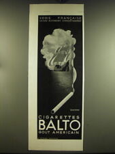 1934 Balto Cigarettes Ad - in French - Regie Francaise caisse autonome picture