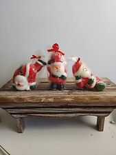 Lot of 3 vintage Santas shaped candles) sealed and from Kmart.  picture