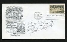 Frederick O. Trafton Jr. d2001 signed autograph First Day Cover WWII ACE USAAF picture