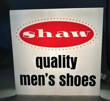 Vintage Shaw Quality Men's Shoes Light Up Advertising Store Display Sign picture