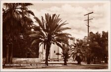 c1910s SAN GABRIEL MISSION California Photo RPPC Postcard Street View / Germany picture