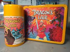 Vintage 1983 Dragon's Lair Metal Lunchbox with Thermos | Aladdin Arcade Game picture