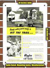 Metal Sign - 1947 Higgins Camp Trailer- 10x14 inches picture