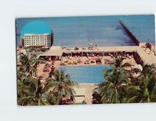 Postcard Pool & Ocean View Surfside Plaza Hotel Miami Beach Florida USA picture