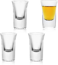 Shot Glasses with Heavy Base, 1 Oz Tequila Shot Glasses Set of 4, Clear Shot Gla picture
