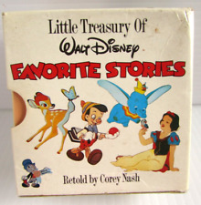 Vtg 1986 Little Treasury of Walt Disney Favorite Stories 6 Mini Books 3 3/4