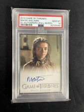 2012 Game Of Thrones Maisie Williams Season 1 Full Bleed Autograph PSA 10 picture