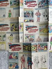 5 Vintage 1983 Superman Sunday Special Newspaper Comic Strip Paper Dolls picture