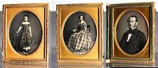 Set of Three 1/4 Family Daguerreotype Photos by SAMUEL ROOT New York picture