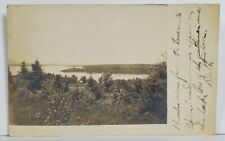 Rppc Lake Scene c1910 to Gloucester Mass Real Photo Postcard O16 picture