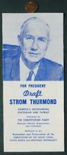 1964 South Carolina Senator Strom Thurmond for President brochure THIRD PARTY picture