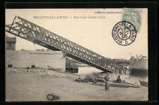 CPA Belleville-sur-Saone, Pont Cassè Tombè à l'eau 1905  picture