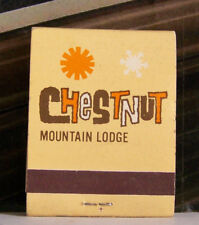 Rare Vintage Matchbook F3 Galena Illinois Chestnut Mountain Lodge Sun Snowflake picture