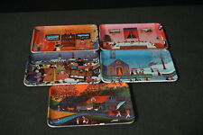 Group Of 5 Colorful Trinket Trays Made In Italy ~ 6