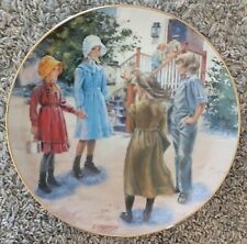 Little House On The Prairie Plates RARE SET OF 2  MINT CONDITION 24K GOLD RIM picture