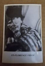 Bintak Film Stars - #135 Florence Vidor - Italy - 50's Rare Movie Card Sticker  picture