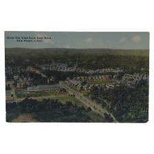 1914 Birds Eye View from East Rock New Haven Connecticut Postcard Aerial Vintage picture