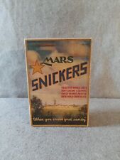 Vintage Candy Bar Box MARS Snickers w/ Nuts, Caramel, Chocolate & Peanut Butter picture