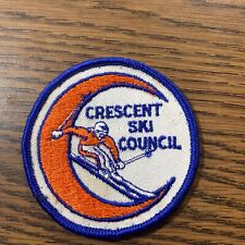 vtg crescent ski council patch Embroidered- C picture