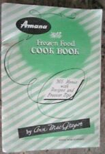 ViINTAGE 1953 Amana Frozen Food Cook Book By Ann MacGregor -E7F picture