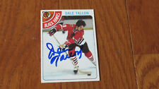 Dale Tallon Autographed Hand Signed Card Score Blackhawks Topps picture