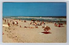 Avalon NJ-New Jersey, Beach and Surf, Sunbathing, Antique Vintage c1962 Postcard picture